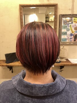 ベレッタ 枚方店(veretta.) pink highlight × low light/担当：ばば/30代/40代/50代/ピンク