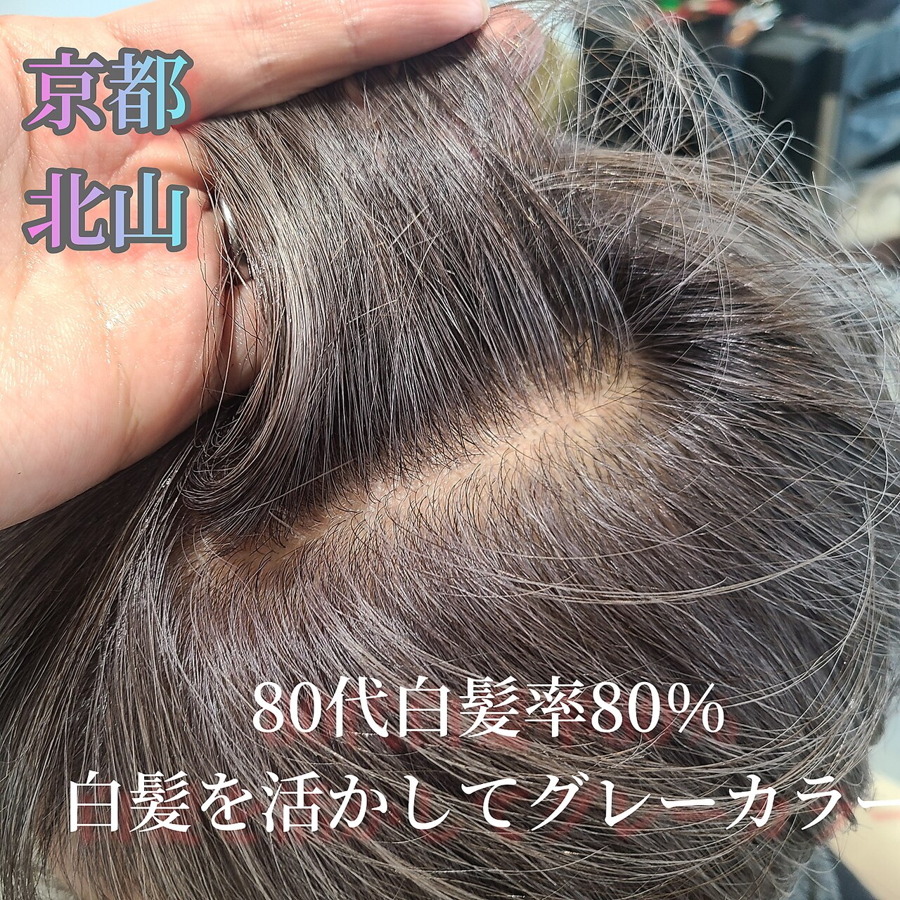 80代白髪率80％】白髪活かしグレーカラー：L177015320