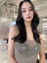 ジーナ 名駅(XENA.)&nbsp;《ha32》顔周りレイヤーくびれミディ小顔前髪ワンホン2wayバング