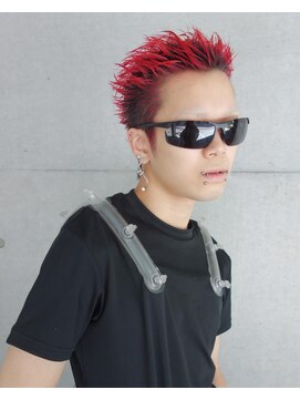 レコ 渋谷(LECO) 赤×スパイキーショート