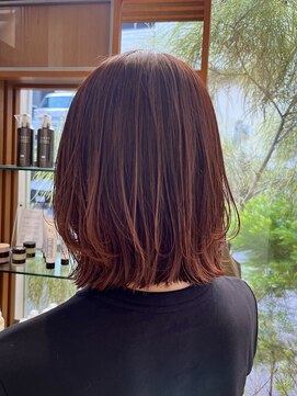 オーダー(OORDER) orange brown×layer bob