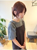 *高塚*20代30代ミニボブ大人可愛いレイヤーボブピンクオレンジ