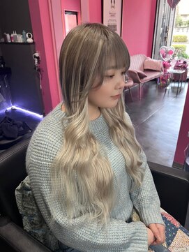 ヴィアンジュ(viange) #プラチナエクステ80本#グレージュ