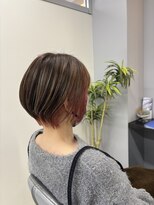 シンプル(Simple)&nbsp;ショートボブ×インナーカラー