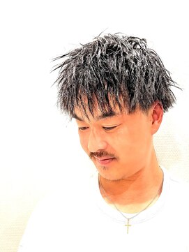 銀座マツナガ 神田店 ツイストパーマさわやかツーブロックイケメンかっこいい