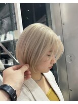 シェリ ヘアデザイン(CHERIE hair design)&nbsp;福岡 ブリーチ ベージュ グレージュ ダブルカラー ハイライト