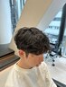 【津田限定】メンズカット+ニュアンスパーマ ￥15400