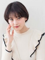 アーダーヘアーサロン 鯖江店(ADER HAIR SALON) 大人かわいい！しっとりツヤ質感の暗髪ショート