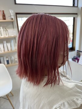 メロウ(mellow) ダブルカラー×ハイトーンピンク