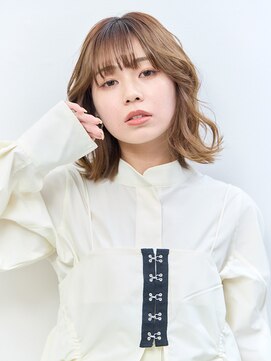 モーラ 浅香山店(MOLLA) ミルクティーウェーブボブ