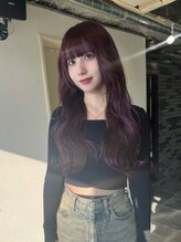 ヘアースタジオゼン アドバンス(hair studio Zen advance) ピンクラベンダー/ピンクパープル/ゆるふわ巻き