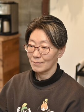 リム メンズヘア(LIM men's hair) 艶感刈り上げハンサムショート【ジェンダーレスヘア】