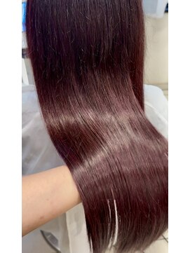 スタイル 横浜(STYLE) ピンク/パープルロングエクステ８０本/横浜エクステ/長さだし