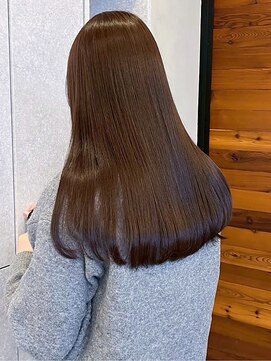 リットバイウェイズ(Lit by WAYS) ワンカラー/モカグレージュ/ストレート