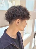 ツイスパマッシュ波巻きパーマメンズ目黒