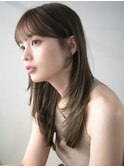 小顔ロングレイヤー/シースルーバング/青山表参道/20代30代40代