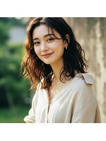 ライクバイコトナ 越谷(RIKE by kotona)&nbsp;ミディアムヘア　30代40代50代髪型　デジタルパーマ　越谷