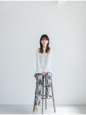 【外ハネミディアム】こなれ感×大人可愛いヘア