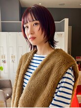 バランス ヘアーアンドアイラッシュ 野田店(balance.)&nbsp;レッドカラー×レイヤー