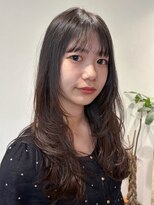 リュミエ ドゥ マッシュ(Lumier de mashu) 【大阪/梅田/茶屋町/中崎町】オリーブグリーン×シャギーカット