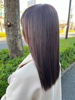 アオアクア 新越谷店(AO-AQUA)&nbsp;ピンクみブラウン・艶髪・ストレート・上品・ナチュラル・韓国風