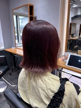 ベル バイ マグ 諏訪店(belle by Mag) 小顔冬◎大人可愛いひし形ボブ×暖色カラー30代