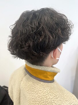 ロミーオム 本厚木(ROMMY. Homme) 本厚木◎波巻きシャドウパーマニュアンスパーマ黒髪ダウンバング