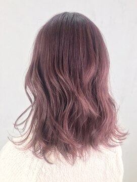 アルバム 銀座(ALBUM GINZA) ピンクグレージュ_毛先パーマことりベージュ_ba260641