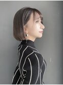 流行りのパツっとライン　三二ボブスタイル