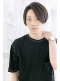 清潔感！黒髪グレイアッシュアンニュイヘアa1