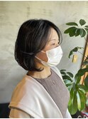 毛先パーマボブ