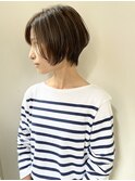 似合わせカット/少人数/美髪/白髪染め/ショート/40代/50代/b