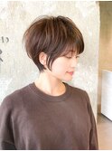 大人かわいいひし形ショートボブ/小顔/30代40代50代/表参道