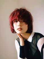 テトヘアー(teto hair)&nbsp;ボブ　ウルス　アンニュイ　レッド