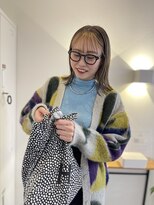 ケーオーエスピンク(K O S pink)&nbsp;切りっぱなしボブ×インナーベージュ