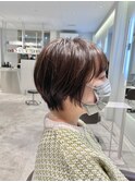 ふわっとくびれショート顔まわりカット群馬太田