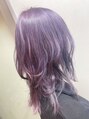 アグ ヘアー タルト 青葉通り店(Agu hair tart)&nbsp;ブリーチあり。パープルに透明感プラス