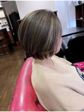 アクティフ(actif) 30代40代50代60代◎脱白髪染めハイライトボブ名古屋