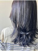 プラチナシルバー×ブルーベリーアッシュ