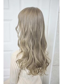 ルフレ 新宿本店1st(Reflet) カーキグレージュ/ダブルカラー/ケアブリーチ