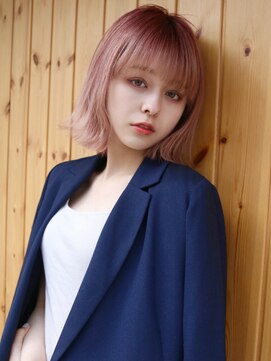 ブゾン(buZon) 【buZonブゾン】外ハネ×コーラルピンク