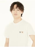 黒髪/グレーベージュ/レイヤーロング/前髪パーマ[新宿駅]