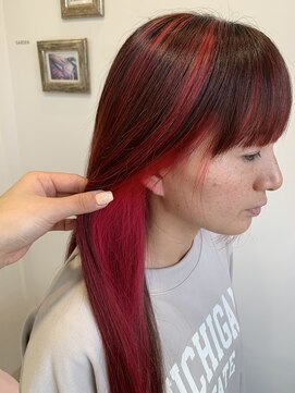 ガーデン Garden ヘアーメイク hair make pink color