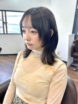 リコバイアフロート(riko by afloat)&nbsp;くびレイヤー/切りっぱなし/黒髪/韓国[stylist竹田]