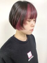 モリオフロムロンドン 原宿本店(morio from London)&nbsp;【morio原宿】ショート　ボブ　インナーカラー　ピンク