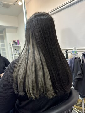 アラレ(ARARE) インナーカラー◇ブラック◇ホワイトシルバー