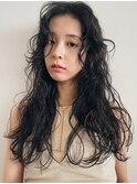 【mai style】Aラインロング × wavy perm