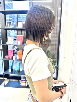 サンド 大阪梅田(sand) @morii_sand/オリーブベージュ/ショートボブ[大阪梅田駅]