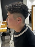 メンズショートパーマツイストパーマスパイラルパーマフェード