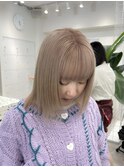 ブリーチカラー×ブロンドベージュ【aya指名】